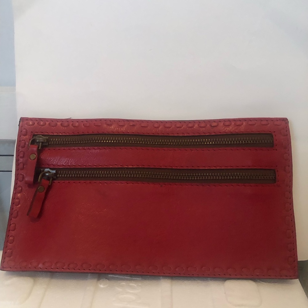 Pottery Barn Rio Red Leather Travel Organizer BNIB